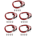 Pikkukuva 2 / 5: 5 KPL 4LED 5mm Ajovalot 1/10 Mallin Drift-autoon, Sininen ja Vihreä
