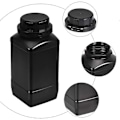 Miniatyrbild 2 av 4: 2st 1000ml Kemiska Reagensflaskor Plast Bred Mun Reagens Flaska