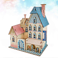 Pikkukuva 4 / 4: Paca Villa Palapeli Puinen DIY Kokoamis 3D Palapeli Lelu Opettavainen Jigsaw Lelu Lapsille