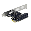 Pikkukuva 3 / 5: SATA3.0 -laajennuskortti PCI-E4-porttiin 6G-sovitinkortti 88SE9215