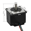 Miniatyrbillede 4 af 5: 57 Stepper Motor 1.2N 45mm 2.8A 2 Faser 4 Ledning til 3D Printer DIY Graveringsmaskine Motor 57 Stepper Motor