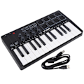 Miniatyrbild 4 av 4: MIDI 25-tangenters USB MIDI-kontroller Arranger Keyboard Svart+Vit