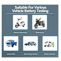 Miniatyrbild 5 av 5: IR500 Batteri Intern Resistans Testare 500 Hög Precision Kalibrerbar för Elbil Elektro