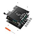 Miniatyrbillede 5 af 5: ZK-HT21 2.1 Kanal TDA7498E Bluetooth Digital Effektforstærker Modul