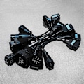 Miniatyrbild 4 av 5: Komplett set 8 st Lastbilsomvandlare Hane Till Hona OBD2