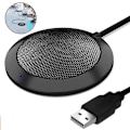 Miniatyrbillede 1 af 5: Usb Mikrofon, 360° Roterende Stereo, Egnet Til Online Møde, Forretningsmøde, Egnet Til Computer, Plug And Play Kondensatormikrofon