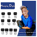 Pikkukuva 2 / 5: Numero 8 -riipus baseball-kaulakoruun urheilufaneille