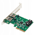 Pikkukuva 2 / 5: 2-porttinen 10 Gb/s USB 3.1 Type A PCIe 4x