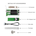 Miniatyrbillede 2 af 5: SFP+M.2 10G Til 82599 EN Chip Enkelt Port Ethernet Adapter