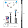 Miniatyrbillede 5 af 5: Professionel Selfie Stick Bluetooth, Alt I Én Udtrækkelig Stabil Selfie Sticks, Simpelt Letvægts Kompakt Design Til 12/12 Pro/11/11 Pro/xs/xr/x/8/8