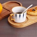 Miniatyrbillede 3 af 5: Bordplade Te Bakke Brød og Mælk Adskilt Morgenmadsbakke