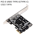 Pikkukuva 4 / 4: Tietokoneen Pcie - Usb3 Type-e Etuosan Type-c 19p 20p Laajennuskortti Itseviritteinen