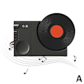 Pikkukuva 2 / 3: Aika Bluetooth-kaiutin Pöytämallinen Retro subwoofer Pyörivä Syntymäpäivälahja Black