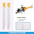 Miniatyrbild 5 av 5: 1 Par RC Leksakshelikopter Uppgradering C138 Rotor Blad Set Gul Vit