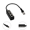 Miniatyrbild 2 av 5: RJ45 Ethernet Splitter-kabel, vienon RJ45 Y Splitter-adapter 1 till 3 Port Ethernet Switch Adapter-kabel