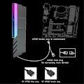 Miniatyrbild 4 av 5: Dator DDR4 DDR5 5V ARGB Sync Minnesmodul Kylare Vit