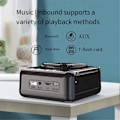 Miniatyrbild 3 av 5: Manovo Portabel Bluetooth Högtalare Mini Musik Bas Högtalare Vit