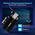 Miniatyrbillede 5 af 5: 10 Gbps PCIe-netværkskort Marvell AQC113C 10G RJ45 Ethernet PCI Express LAN-adapter