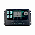 Miniatyrbild 1 av 5: Solarladdningsregulator 12V 24V Solpanel PV-regulator för Lifepo4 Litium GEL Blybatteri 80A