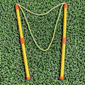 Miniatyrbillede 1 af 5: Aftagelig dobbeltpolet boble reb, farverig boble ring