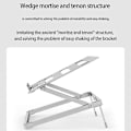 Miniatyrbillede 4 af 5: Laptop Stand Justerbar Foldbar Aluminium Bærbar Høj Kvalitet Computer Stand Egnet til Laptops Op Til 17.3 Tommer