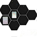 Miniatyrbild 4 av 4: 12 st DIY Hem Dekorativ Filt Board Hexagon Akustikpanel Självhäftande Väggdekal