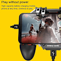 Miniatyrbild 3 av 5: Triggers 6 Fingrar Mobilspelskontroll Shooter Trigger Kylfläkt Powerbank Speljoystick 3 I 1-4000mAh-