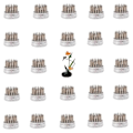 Miniatyrbillede 2 af 5: Blomsterfrøer til arrangementer Holder Blomsterfrø Rustfrit stål Pin Frø til klasseværelse, hjem, kontor (0,9 tommer 24 stk)