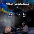 Pikkukuva 2 / 5: Projektoriyövalo Planetario-projektori 360° pyörivä projektorilamppu