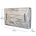 Pikkukuva 5 / 5: Suojapeite varastointiin ja vaurioiden estoon patjalle - Integroitu patjan suojapeite vedenpitävä, suojaa patjaa 196x38x107cm