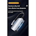 Miniatyrbild 5 av 5: SD TF-kort PD Snabbladdare Splitter USB Dockningsstationer HUB