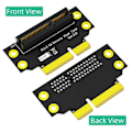 Pikkukuva 2 / 5: PCI-e 4X 3.0 90 asteen käänteinen uros-naaras -nousukortti 2U-palvelimelle