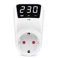 Miniatyrbild 4 av 5: LED-display Spänningsskydd Uttag AC 230V Justerbart 16A Strömskydd Uttag med Automatisk Återställningsfunktion EU-kontakt