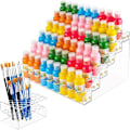 Miniatyrbillede 1 af 5: 6-Tier Akryl Maling Opbevaringsboks, 24-rums Penselholder