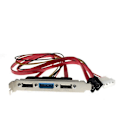 Pikkukuva 4 / 5: PC DIY SATA - ESATA ja 4-nastainen IDE Molex -virtalähde PCI-kiinnikekaapeli
