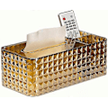 Miniatyrbild 1 av 5: Servettbox, Multifunktionell Servettbox Akryl (Guld)