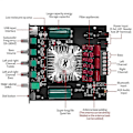 Miniatyrbillede 4 af 5: ZK-HT21 2.1 Kanal TDA7498E Bluetooth Digital Effektforstærker Modul