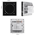 Miniatyrbild 3 av 5: Vred Dimmer Regulator Zigbee 3.0 PC Panel Väggströmbrytare (Svart)