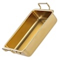 Miniatyrbild 1 av 5: Serveringsbrickor Non-stick Multifunktionell Rektangulär Metallbricka i Rostfritt Stål för Kök Golden 2
