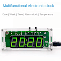 Miniatyrbild 5 av 5: 4-siffrig Digital DIY Klock-kit, Väckarklocka Lödningsövningskit, A