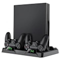 Pikkukuva 2 / 5: Ps4 Pystyteline All-In-One Ps4 Pystyteline Teline Jäähdytystuuletin Yhteensopiva Playstation 4 Pro/Slim -konsolin Kanssa