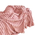 Miniatyrbillede 1 af 5: Vintertæppe Ultra-Blødt Dobbeltsidet Plys Komfort Ren Farve Maksimal Komfort Mikrofiber Super Varm Sofa Seng Kontor Lur Vintertæppe Pink M