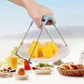 Miniatyrbillede 2 af 2: Fondue Tallerkener Steamer Løfter Picker Rustfrit Stål Tallerken Klips Køkkentænger Steamer Tallerken Klemme