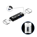 Pikkukuva 1 / 5: 3-in-1 kortinlukija OTG-toiminnolla, tukee USB 2.0 / Type C, musta