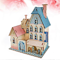 Pikkukuva 2 / 4: Paca Villa Palapeli Puinen DIY Kokoamis 3D Palapeli Lelu Opettavainen Jigsaw Lelu Lapsille