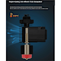 Miniatyrbillede 4 af 5: Messing Titanium Dyse Til Hotend Ekstruder 0.4mm