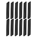 Miniatyrbild 1 av 5: 4/8/10/12/16 st Ladder Carpet Halkskyddsdekaler Halkfri Matttejp Återanvändbara Tvättbara Grippers Tvättbara Matttejper Black 12pcs