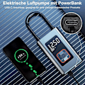 Pikkukuva 5 / 5: Renkaan täyttölaite Akku Kannettava ilmakompressori 140Psi Renkaan täyttölaite LCD-digitaalinäytöllä Ilmapumppu