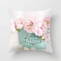Miniatyrbillede 1 af 5: Rose Pæon Blomst Pudebetræk Pudevar Hjem Have Sofa Dekoration 7