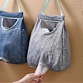 Miniatyrbillede 2 af 5: Hængende Opbevaringspose Åndbar Pladsbesparende Polyester Vægophængt Affaldspose Organizer Køkkenartikler Grey B